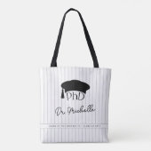 Benutzerdefinierte PhD Doktorhut Promotion Doktorg Tasche (Rückseite)