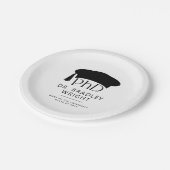 Benutzerdefinierte PhD Doktorhut Promotion Pappteller (Schrägansicht)
