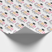 Benutzerdefinierte PHD- ODER Doctorate-Abschluss-G Geschenkpapier (Ecke)