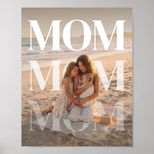 Benutzerdefinierte PhotoPop Mama Poster (Vorne)