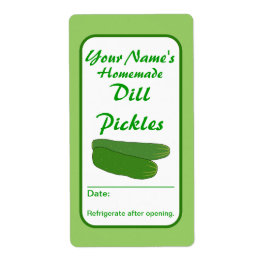 Benutzerdefinierte Pickle-JAR-Labels Ihren Namen h