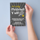 Benutzerdefinierte Pickleball-Flugblätter Team Clu Flyer (Handgriff)