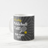 Benutzerdefinierte Pickleball-Tassen Personalisier Kaffeetasse (Vorderseite Links)