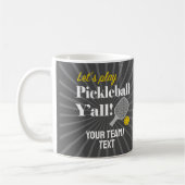 Benutzerdefinierte Pickleball-Tassen Personalisier Kaffeetasse (Links)