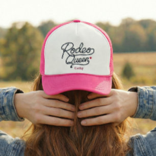 Benutzerdefinierte Pink Rodeo Queen Western Jungge Truckerkappe