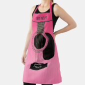 Benutzerdefinierte pinke Gitarre Schürze (InSitu)