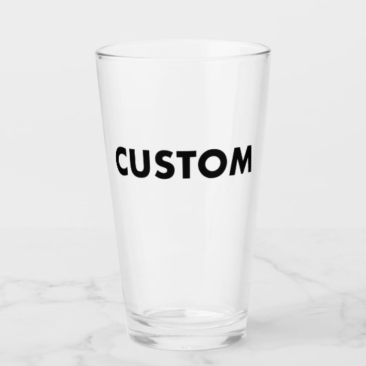 Benutzerdefinierte Pintglas-Leerform 16oz Shaker G Glas (Vorderseite)