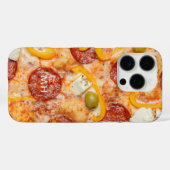Benutzerdefinierte PIZZA-Telefonfälle mit Monogram Case-Mate iPhone Hülle (Rückseite (Horizontal))