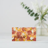 Benutzerdefinierte PIZZA-Visitenkarten Visitenkarte (Stehend Vorderseite)