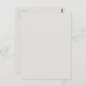 Benutzerdefinierte Platinweiße Postkarte (Vorne/Hinten)