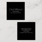 Benutzerdefinierte Platz-Visitenkarten, elegante M Quadratische Visitenkarte (Vorne/Hinten)