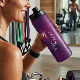 Benutzerdefinierte Plum Noir Fitness personalisier Thermosbecher
