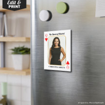 Benutzerdefinierte Poker-Karte mit Foto, Herzkönig