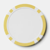 Benutzerdefinierte Pokerchips, gelber gestreifter Pokerchips (Rückseite)
