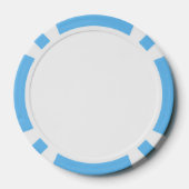Benutzerdefinierte Pokerchips, hellblaue gestreift Pokerchips (Rückseite)