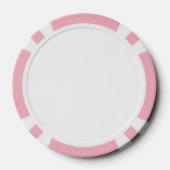Benutzerdefinierte Pokerchips, rosa gestreifte Kan Pokerchips (Rückseite)