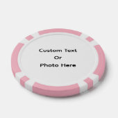 Benutzerdefinierte Pokerchips, rosa gestreifte Kan Pokerchips (Einzeln)