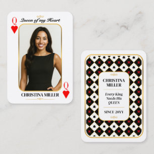 Benutzerdefinierte Pokerkarte mit Foto, Geschenk ' Telefonnummerkarte