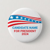 Benutzerdefinierte politische Kampagne - Vorlage a Button (Vorderseite)