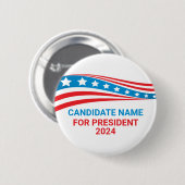 Benutzerdefinierte politische Kampagne - Vorlage a Button (Vorne & Hinten)