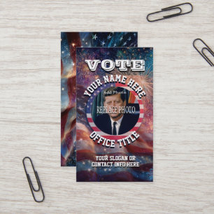 Benutzerdefinierte politische Kampagnenvorlage Visitenkarte