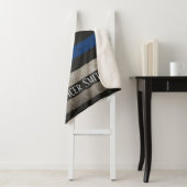 Benutzerdefinierte Polizei Thin Blue Line Decke Sherpadecke (Beispiel)
