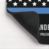 Benutzerdefinierte Polizeibeamtenabteilung Dünne b Mousepad (Ecke)