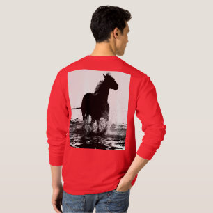 Benutzerdefinierte Pop-Art, die eine Rote Vorlage  T-Shirt