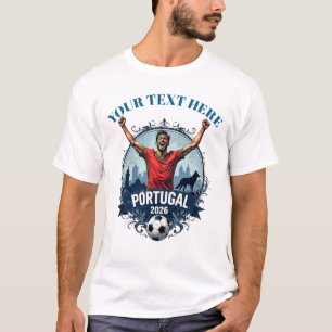 Benutzerdefinierte Portugal Fußball-Mannschafts-An T-Shirt