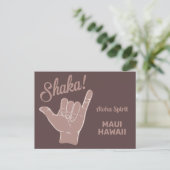 Benutzerdefinierte Position Shaka Postkarte (Stehend Vorderseite)