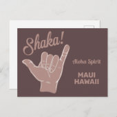 Benutzerdefinierte Position Shaka Postkarte (Vorne/Hinten)