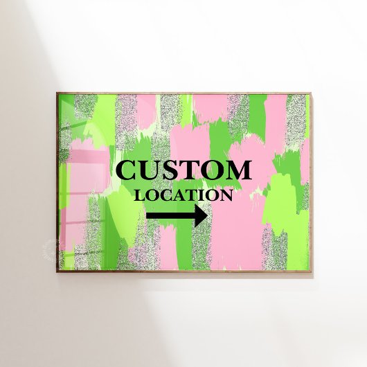 Benutzerdefinierte Position Signieren der voreinge Poster