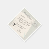 Benutzerdefinierte Post-Card-Nachricht - persönlic Serviette (Ecke)