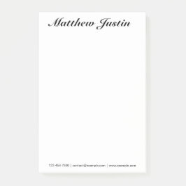 Benutzerdefinierte Post-it-Hinweise mit Name und K Post-it Klebezettel