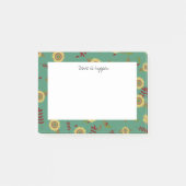 Benutzerdefinierte Post-it-Note Sonnenblumen, mach Post-it Klebezettel (Vorderseite)