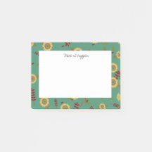 Benutzerdefinierte Post-it-Note Sonnenblumen, mach