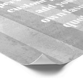 benutzerdefinierte Poster fügen Sie Ihre Quote Sha (Ecke)