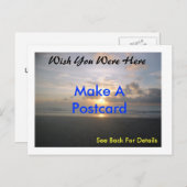 Benutzerdefinierte Postkarte (Vorne/Hinten)