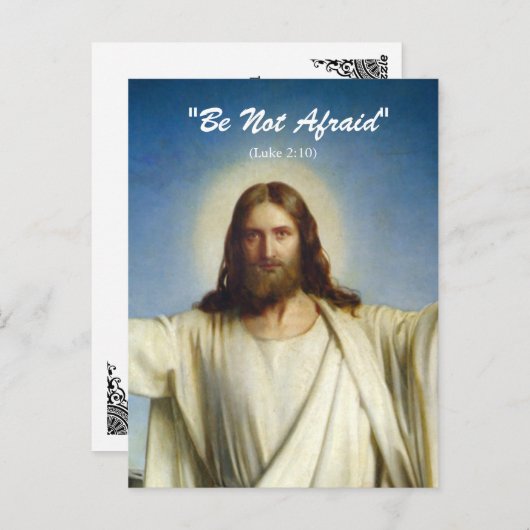 Benutzerdefinierte Postkarte "Be not Afra" (Vorne/Hinten)