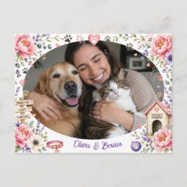 Benutzerdefinierte Postkarte mit Bild und Namen fü