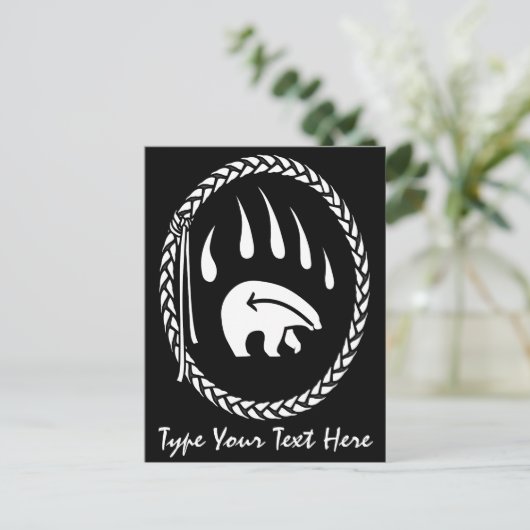 Benutzerdefinierte Postkarte mit dem Bären Postkar (Stehend Vorderseite)