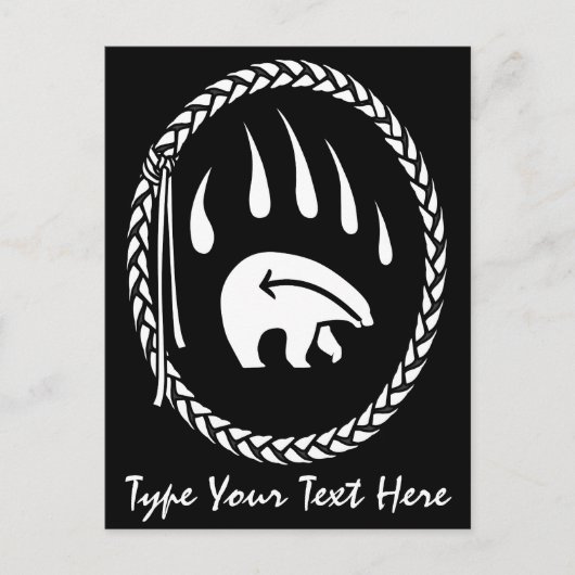 Benutzerdefinierte Postkarte mit dem Bären Postkar (Vorderseite)