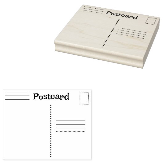 Benutzerdefinierte Postkarten-Briefmarke Gummistempel (Stempel)