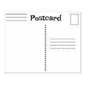 Benutzerdefinierte Postkarten-Briefmarke Gummistempel (Prägung)