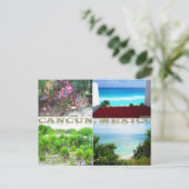 BENUTZERDEFINIERTE POSTKARTEN - CANCUN COLLAGE 11 (Stehend Vorderseite)