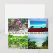 BENUTZERDEFINIERTE POSTKARTEN - CANCUN COLLAGE 11 (Vorne/Hinten)
