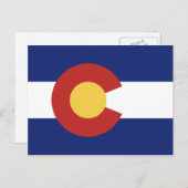 benutzerdefinierte Postkarten für Colorado-Staatsf (Vorne/Hinten)