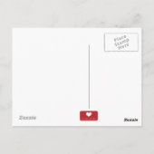 Benutzerdefinierte Postkarten für das erste Mutter (Rückseite)