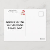 Benutzerdefinierte Postkarten für den schwarzen We (Rückseite)