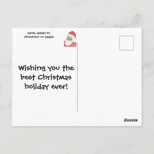 Benutzerdefinierte Postkarten für den schwarzen We (Rückseite)